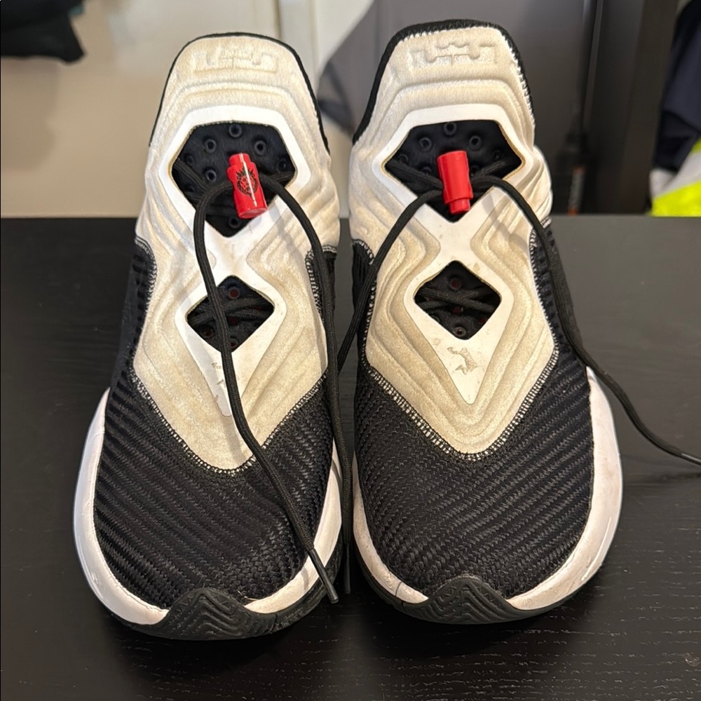 Men's Black and White Athletic Shoes